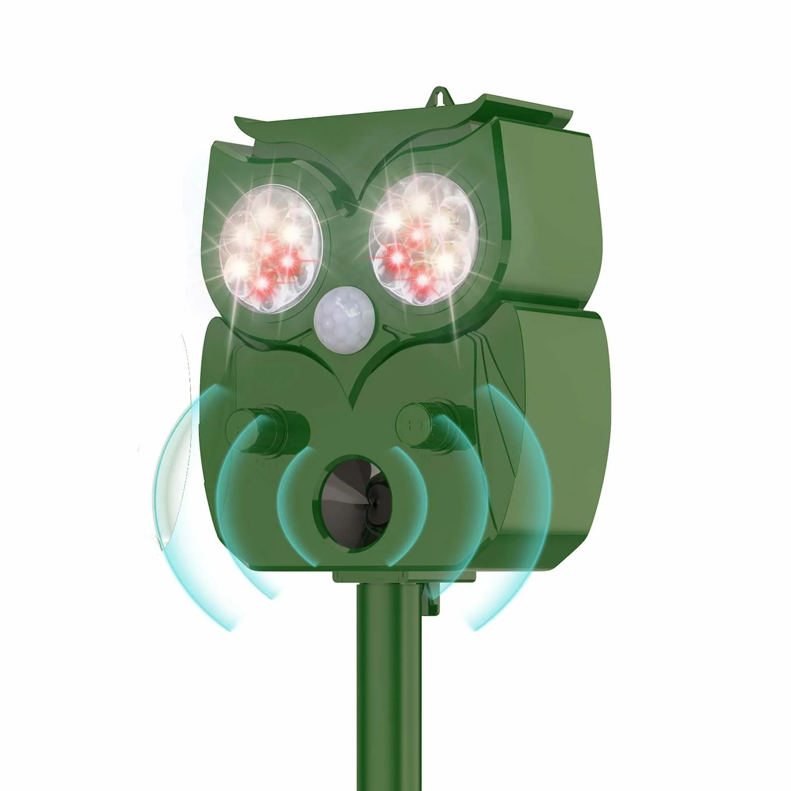 Répulsif Chat Extérieur Ultrason 1 Pièce, Anti Chat avec Détecteur de Mouvement, pour Animaux Chats Oiseaux Chiens Vergers Jardins