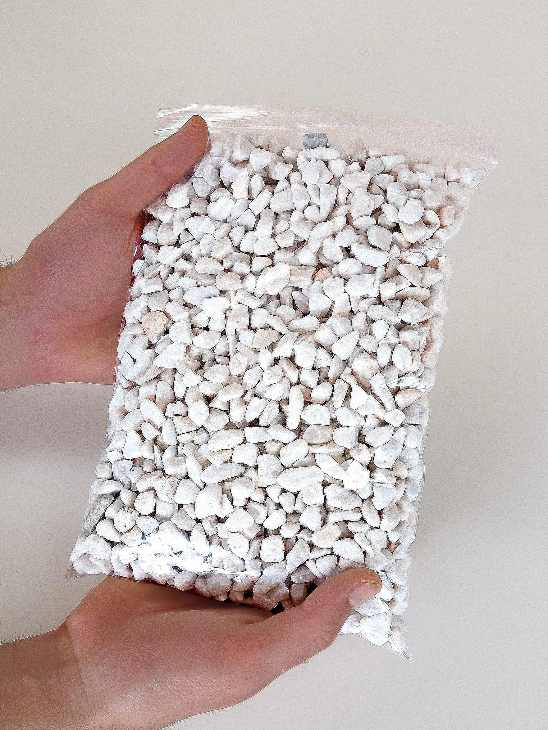 Gravier Aquarium Blanc 1,8 Kg 9-12 mm Décoratif Jardin Extérieur