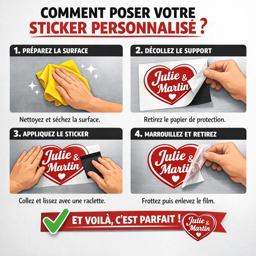 Stickers prénom personnalisé vinyle décoratif 19 couleurs 10-80 cm mural enfant voiture meuble maison