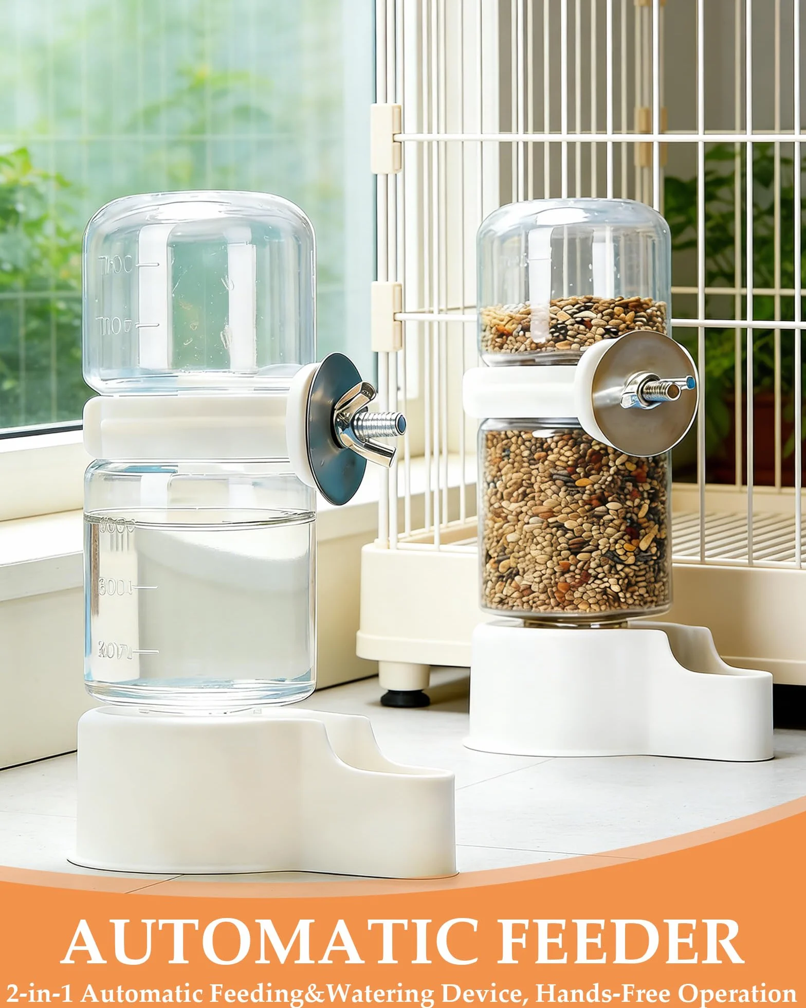 Distributeur Automatique d'eau pour Oiseaux 140ml Buveur Automatique pour Oiseaux, Passereaux, Perroquets