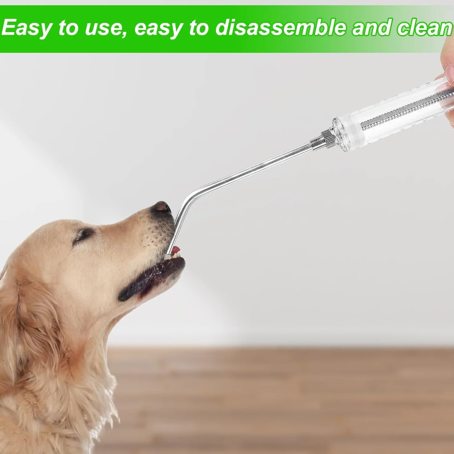 Seringue pour animaux de compagnie en plastique et acier inoxydable pour oiseaux et volailles