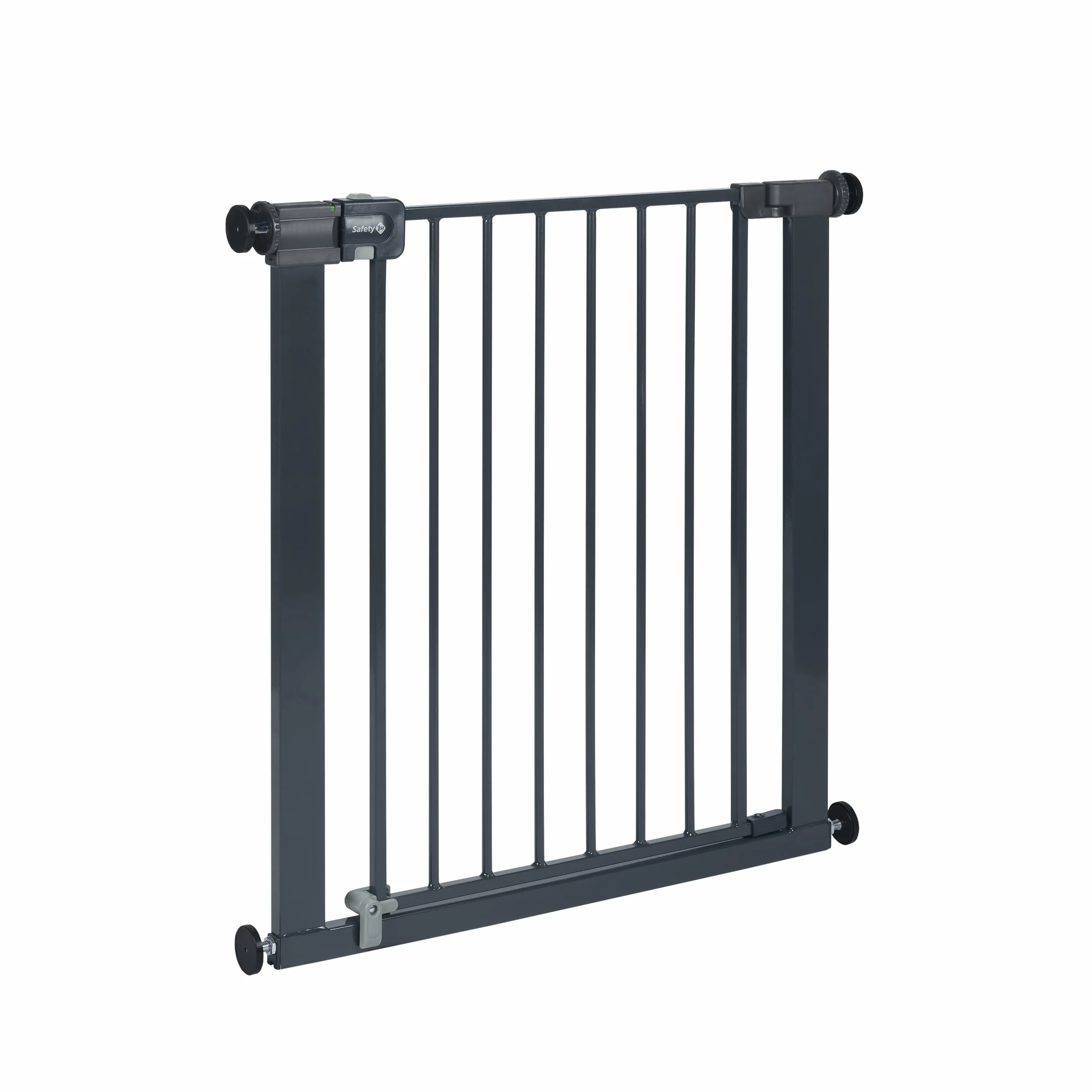 Safety 1st Easy Close Metal Gate, Barrière escalier enfant à pression 73-80 cm (max 108 cm), Double verrouillage, Noir
