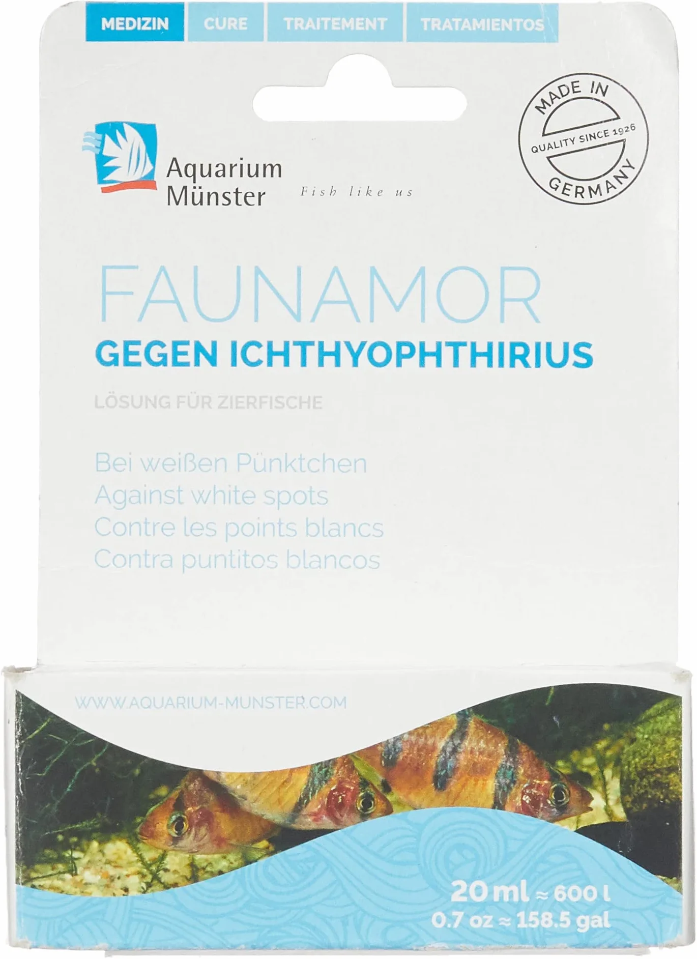 FAUNAMOR Aquarium Münster Anti Icthyo 20ml 600L