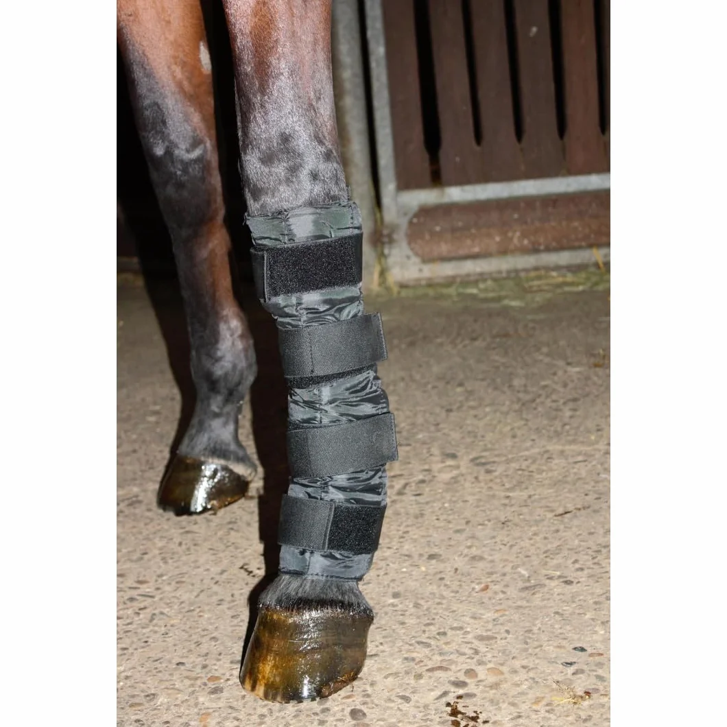 PFIFF Guêtres de Refroidissement en Gel réutilisables pour Jambes Chevilles Sabots Noir