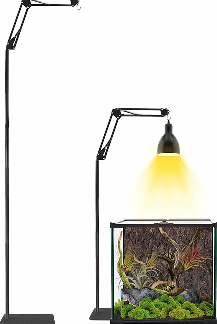 GlowUp Support de Lampe Réglable pour Reptile 40-140CM Terrarium