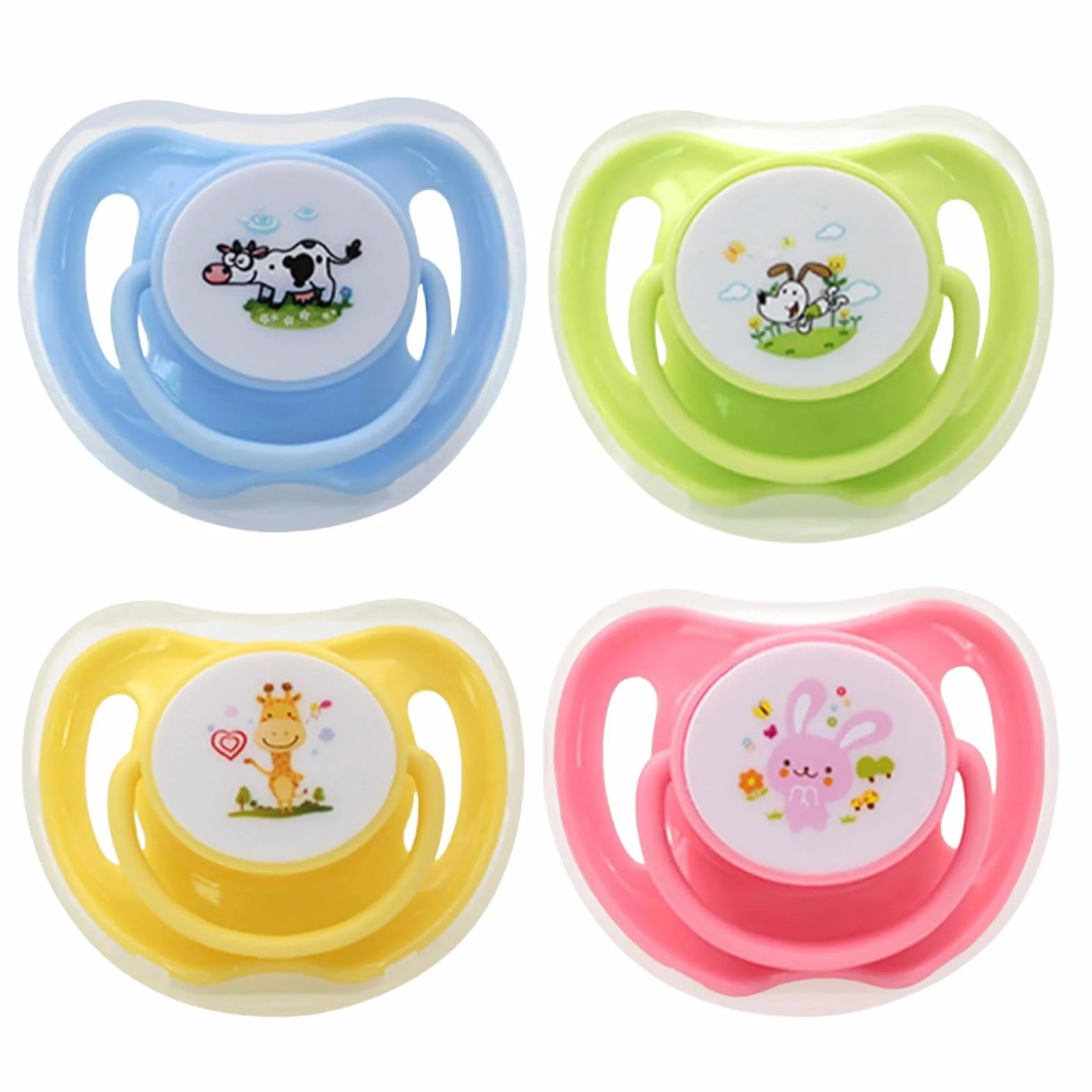 Tétine pour Chaton en Silicone Forme Papillon 4 Pièces avec Étui Antipoussière