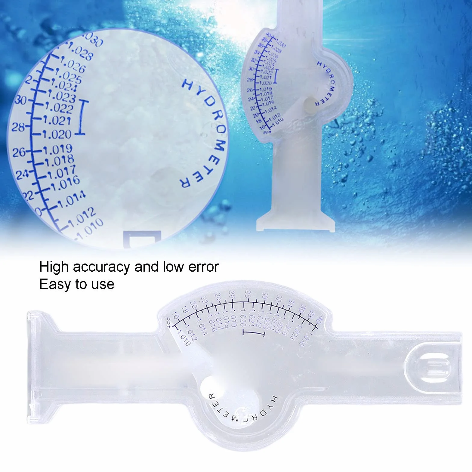 Densimètre d'eau de mer automatique précis pour aquarium étang