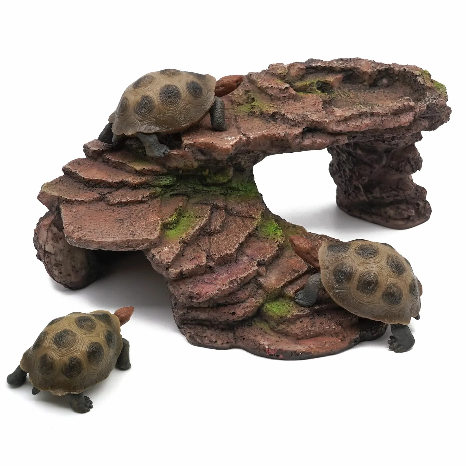 Cachette Reptile Plateforme Tortue Terrasse Cave Salamandre Gecko Leopard Cache Reptile Cave Dragon Barbu Sanctuaire Habitat Terrarium Decoration