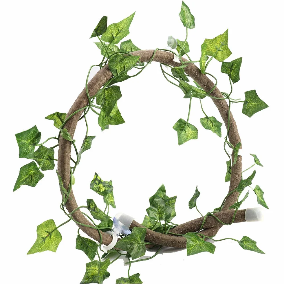 Vignes de Reptiles, Branche d'escalade Flexible et Réaliste, Décoration d'Habitat pour Lézards et Grenouilles, Rotin