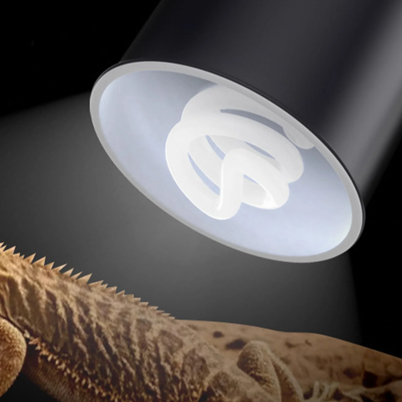 Lampe Chauffante 26W UVB Jour pour Dragon Barbu Tortue Serpent Grenouille Gecko Terrarium