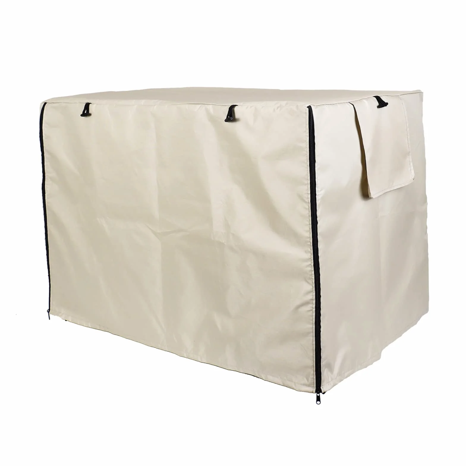 Housse de Cage pour Chien Imperméable 420D Polyester Double Door Crate Cover Beige 36 Pouces