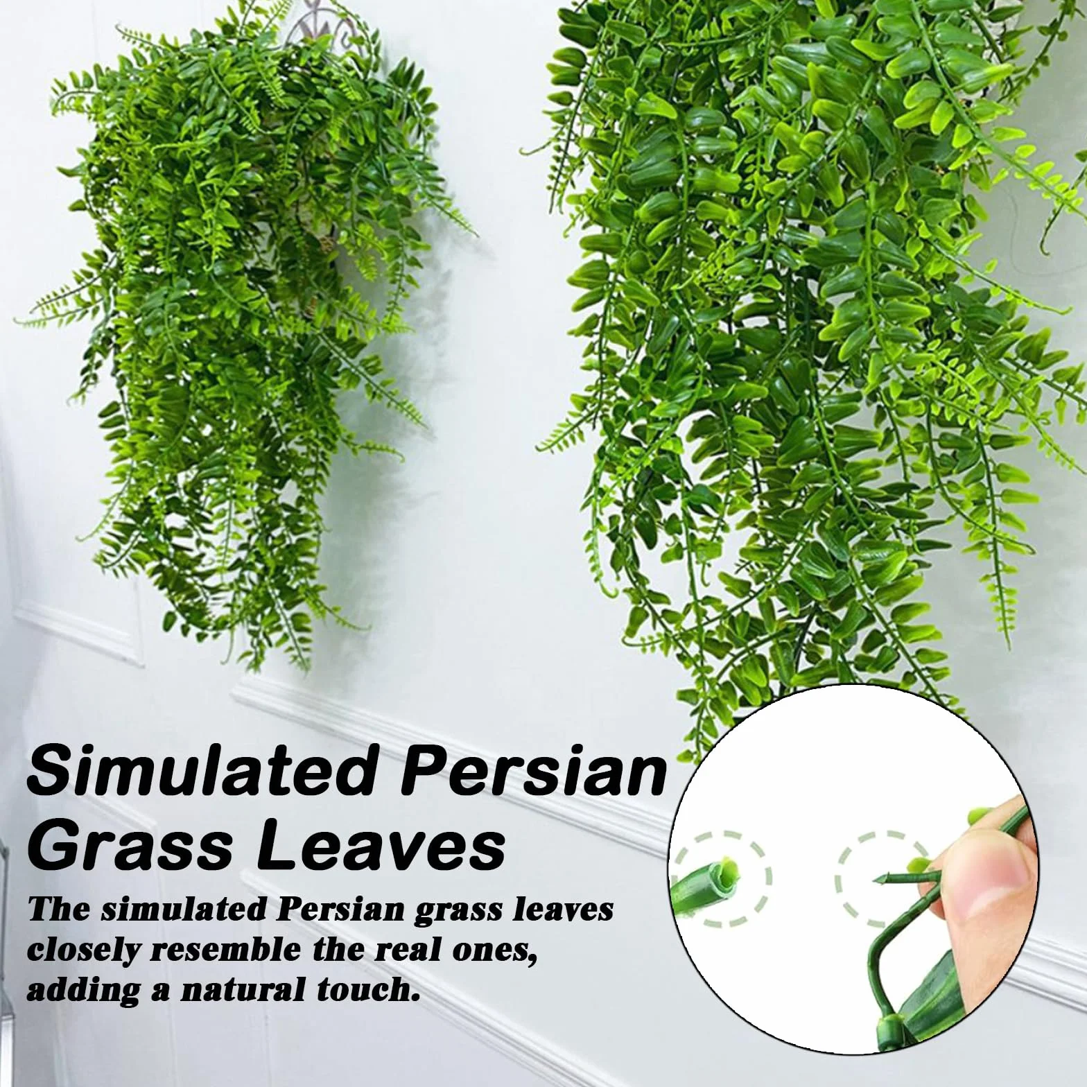 Lot de 2 plantes artificielles extérieur fausse plante tombante décorations terrarium intérieur plantes suspendues reptiles artificiels