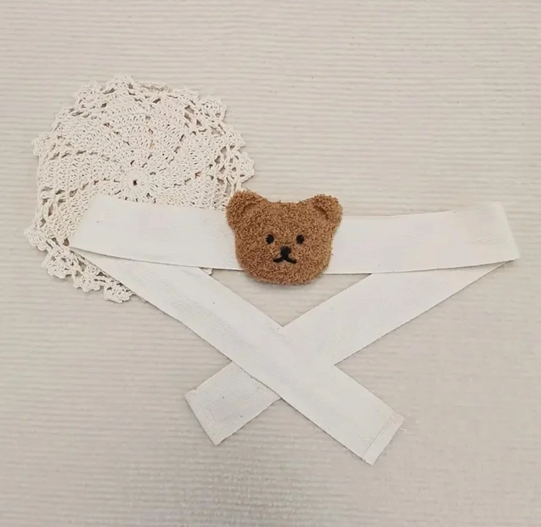 Embrasses de rideau pour enfants avec ourson couleur crème