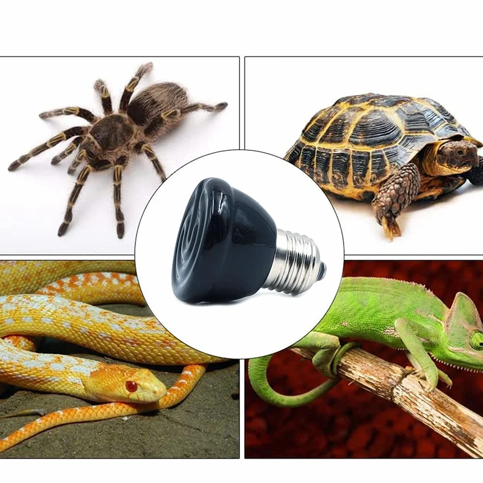 E27 Ampoule Infrarouge Céramique Lampe Chauffage Reptile 25W