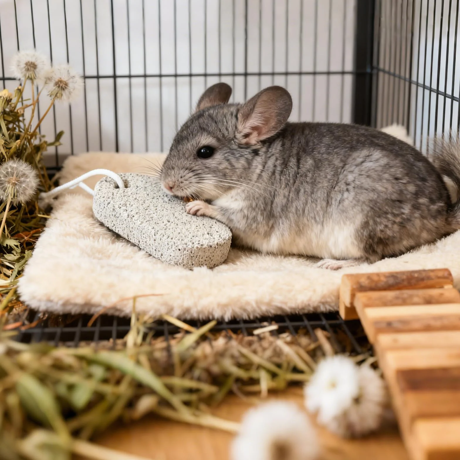 Lot de 6 Pièces Pierre à Ronger Hamster Jouets à Mâcher Minérale pour Rongeurs Hamsters Cochons d'Inde Lapins Chinchillas Perroquets
