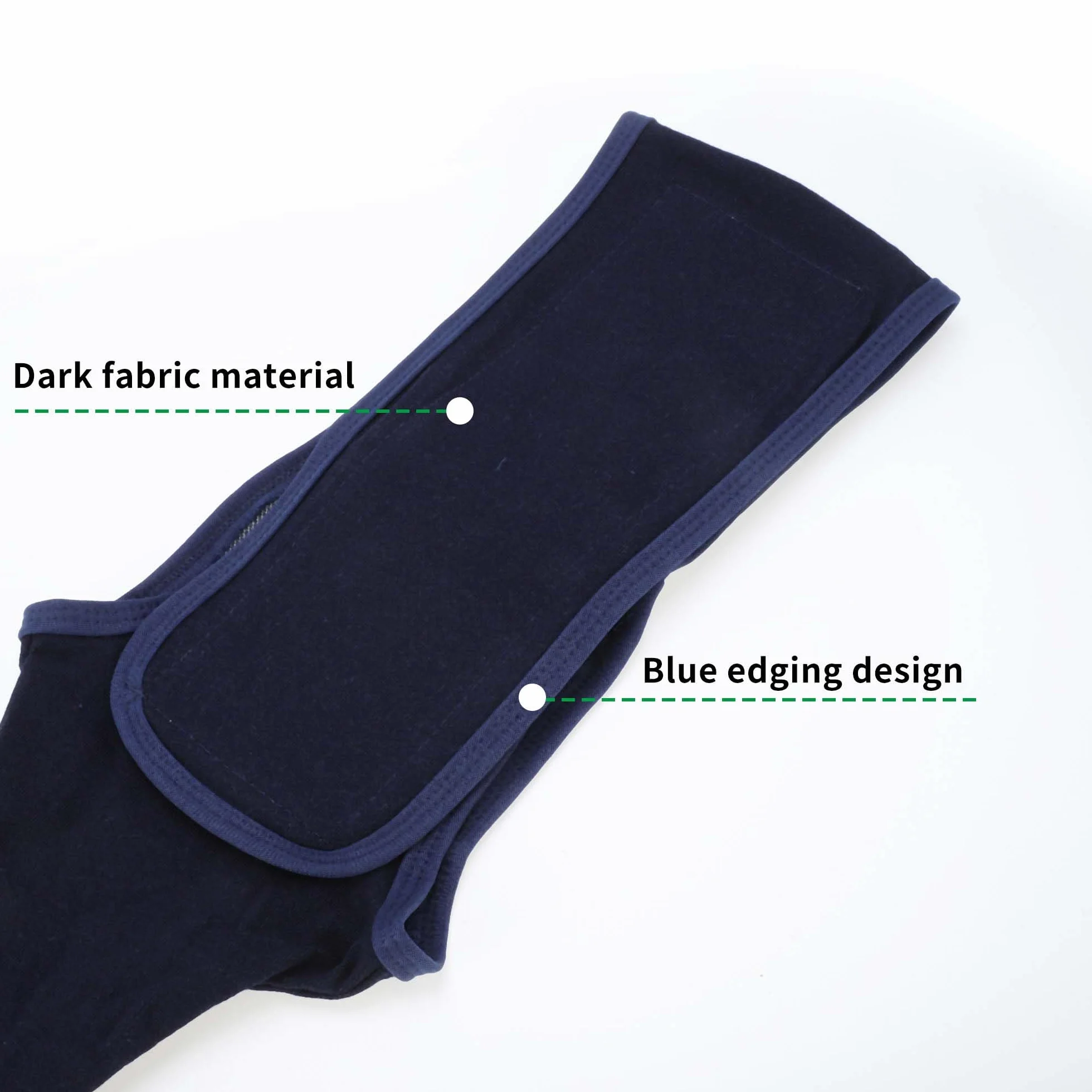 Manchon pour Patte Avant Gauche Chien, Protège-Patte Avant Récupération, Bandage Protecteur, L, Bleu