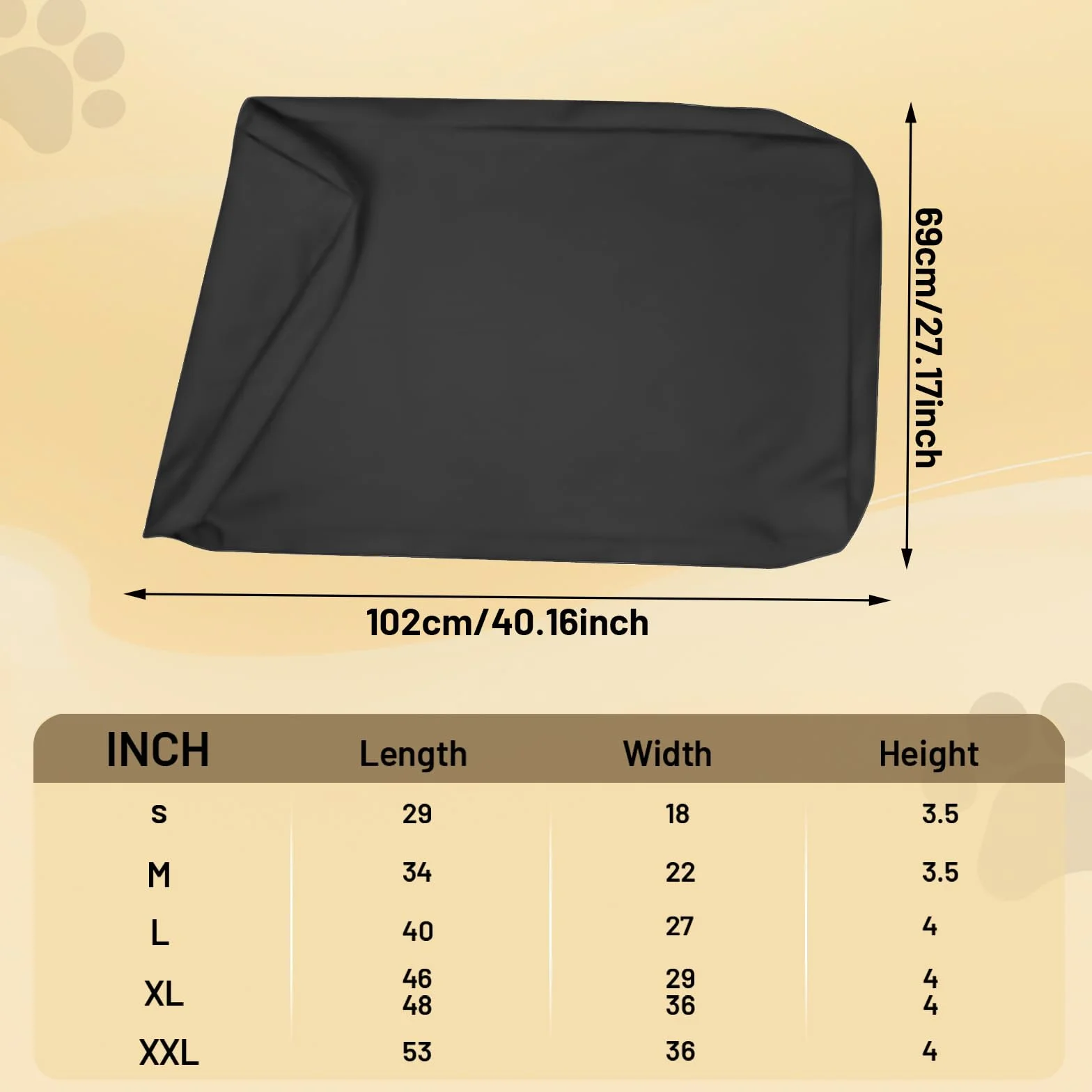LOVIVER Couverture Étanche pour Chien, Housse de Rechange pour Matelas Canin