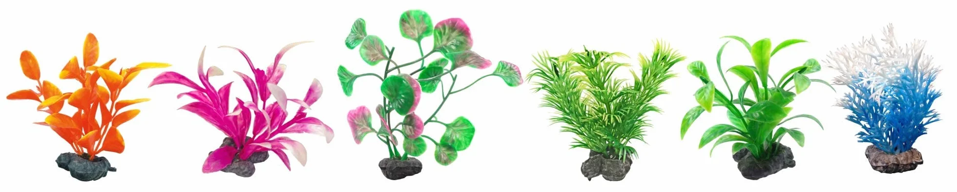 Tetra DecoArt Plantastics XS Lot de 6 Plantes Aquatiques Artificielles pour Aquarium