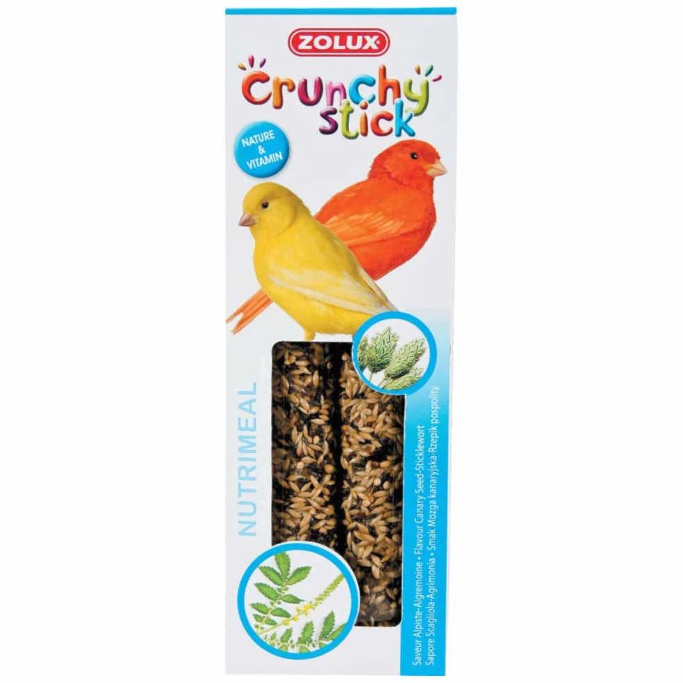 Zolux Crunchy Stick Friandise pour Canari Alpiste Aigremoine 85 g