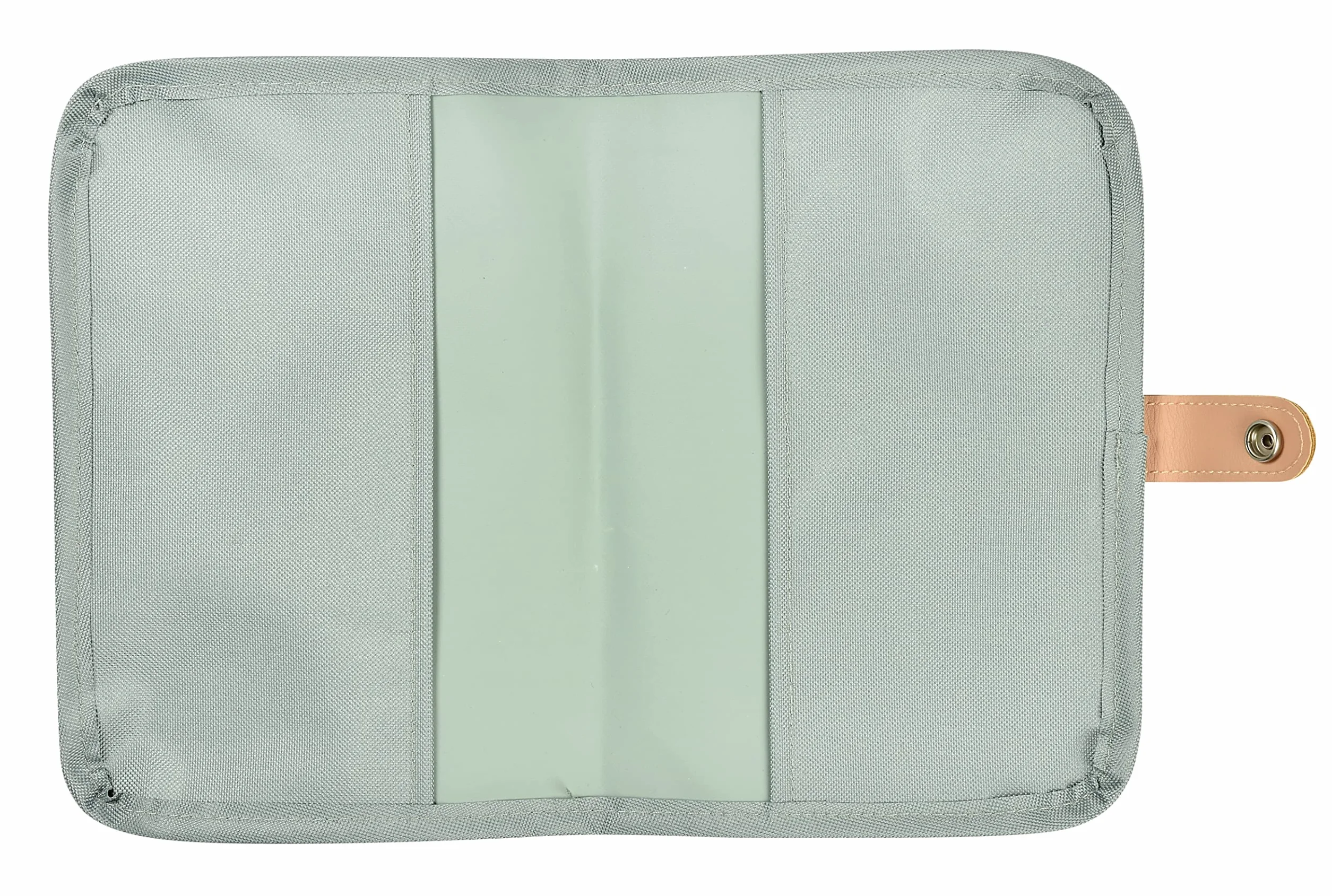BÉABA Protège Carnet de Santé Genève 2 Poches Intérieures Tissu Imperméable Vert sauge