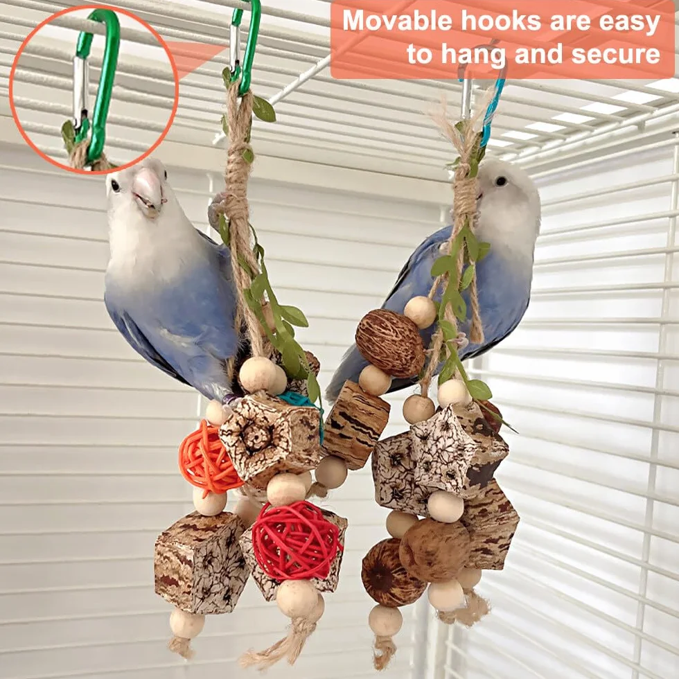 Jouets pour perroquets perruches oiseaux bec anti-ennui petite moyenne taille