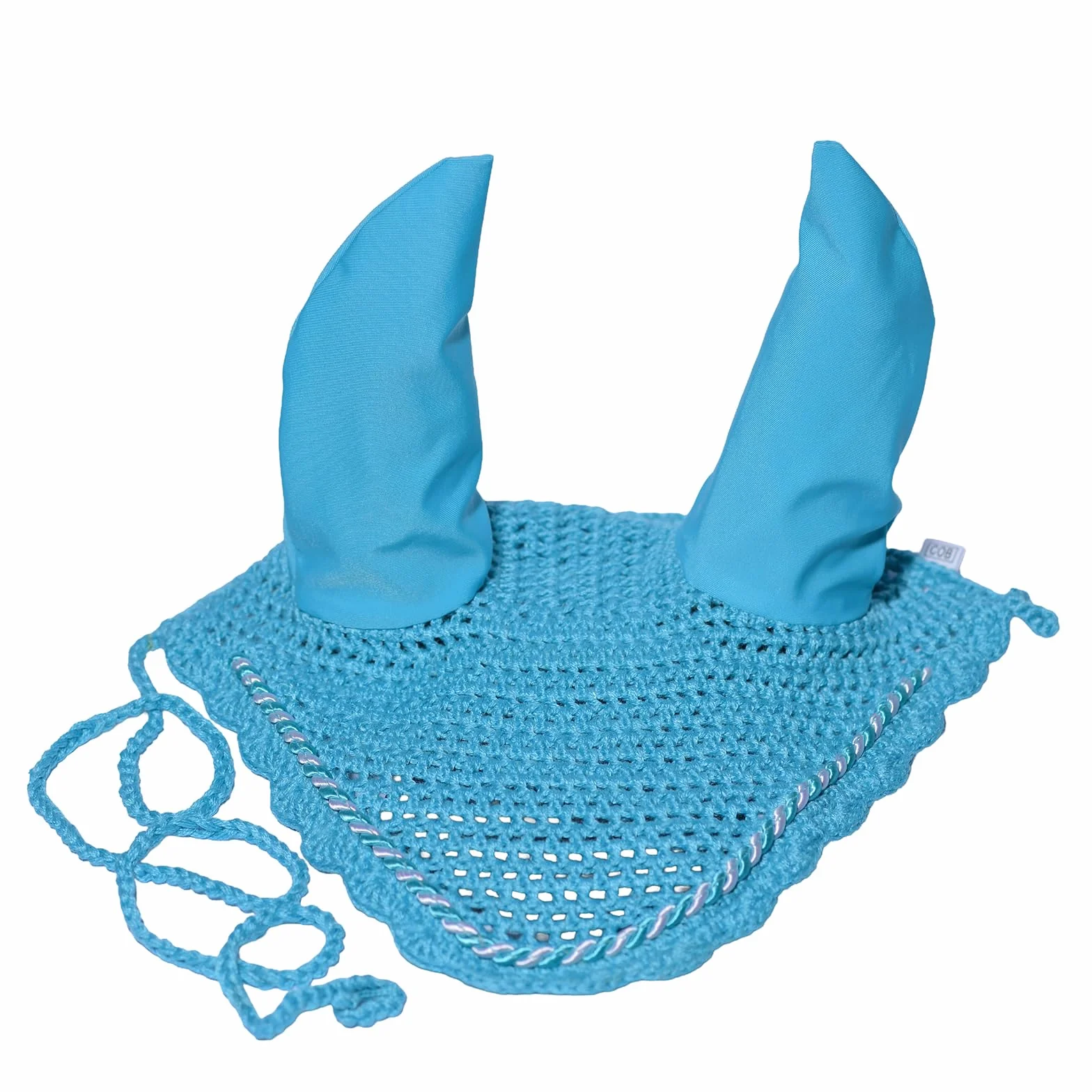 Spire Bonnet de protection d’oreille en coton doux pour cheval Poney Bleu ciel