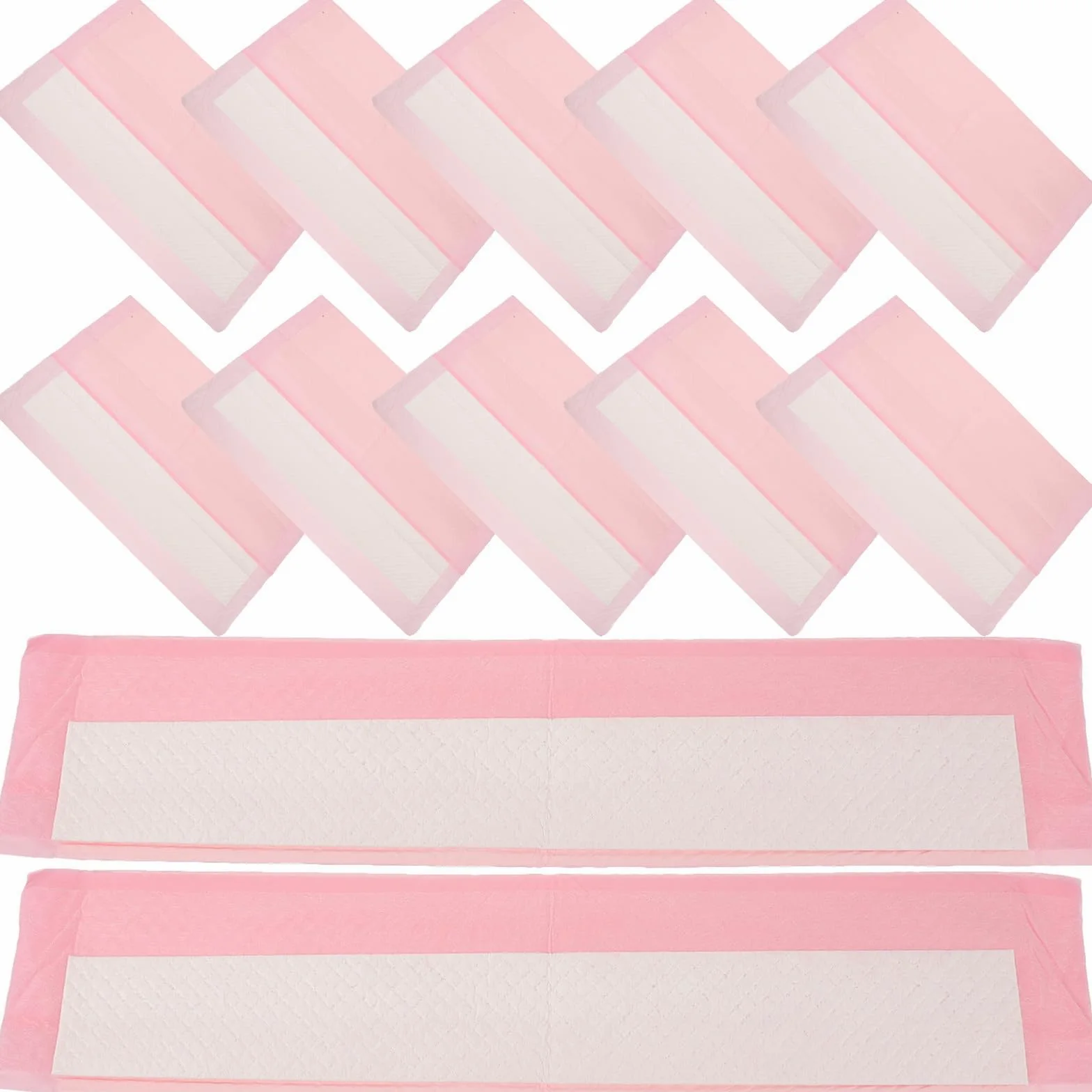 Alèse pour Chien Super Absorbante Rose, 1 Sachet, pour Apprentissage | Polymère Importé et Pulpe de Bois, Film Pe Imperméable et Papier Toilette, Usage Sommeil et Dressage