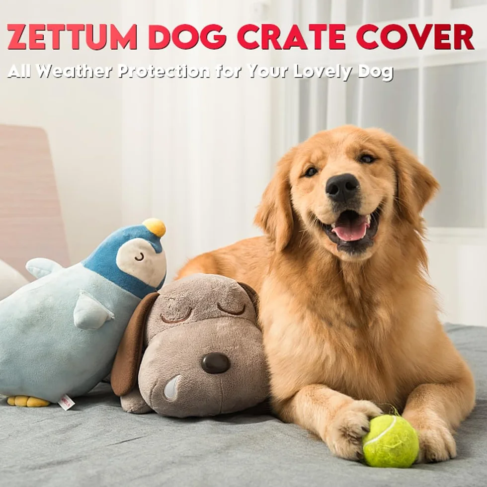 Zettum Housse de Cage pour Chien 600D imperméable Durable Universelle 76 x 48 x 53 cm