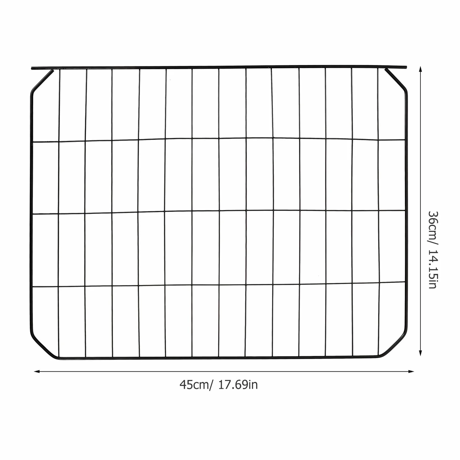 Porte De Cage Métallique Grille Moustiquaire en Fer 35x45 cm pour Chats Chiens