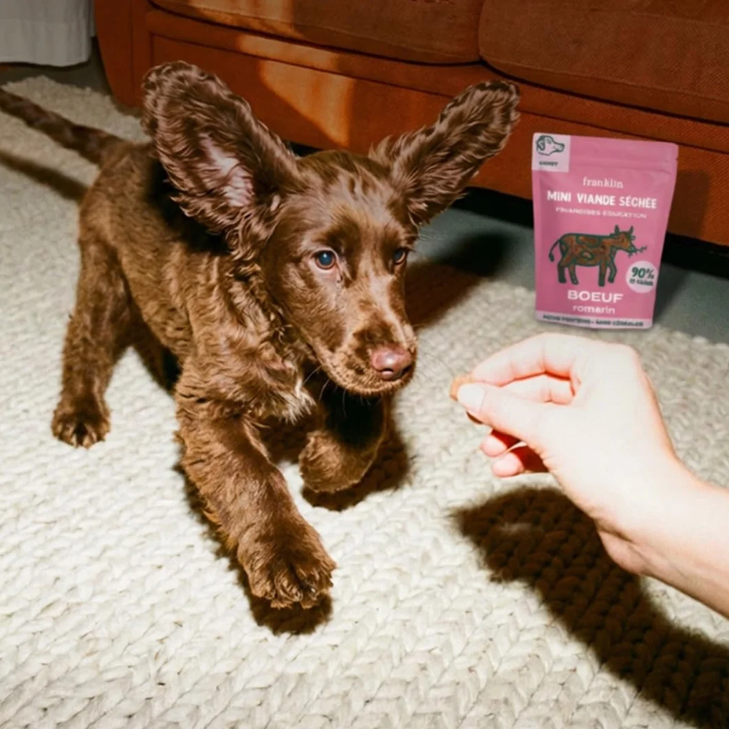 Franklin Friandise pour Chiot 90% Bœuf sans Céréales Riche en Protéines 80 g