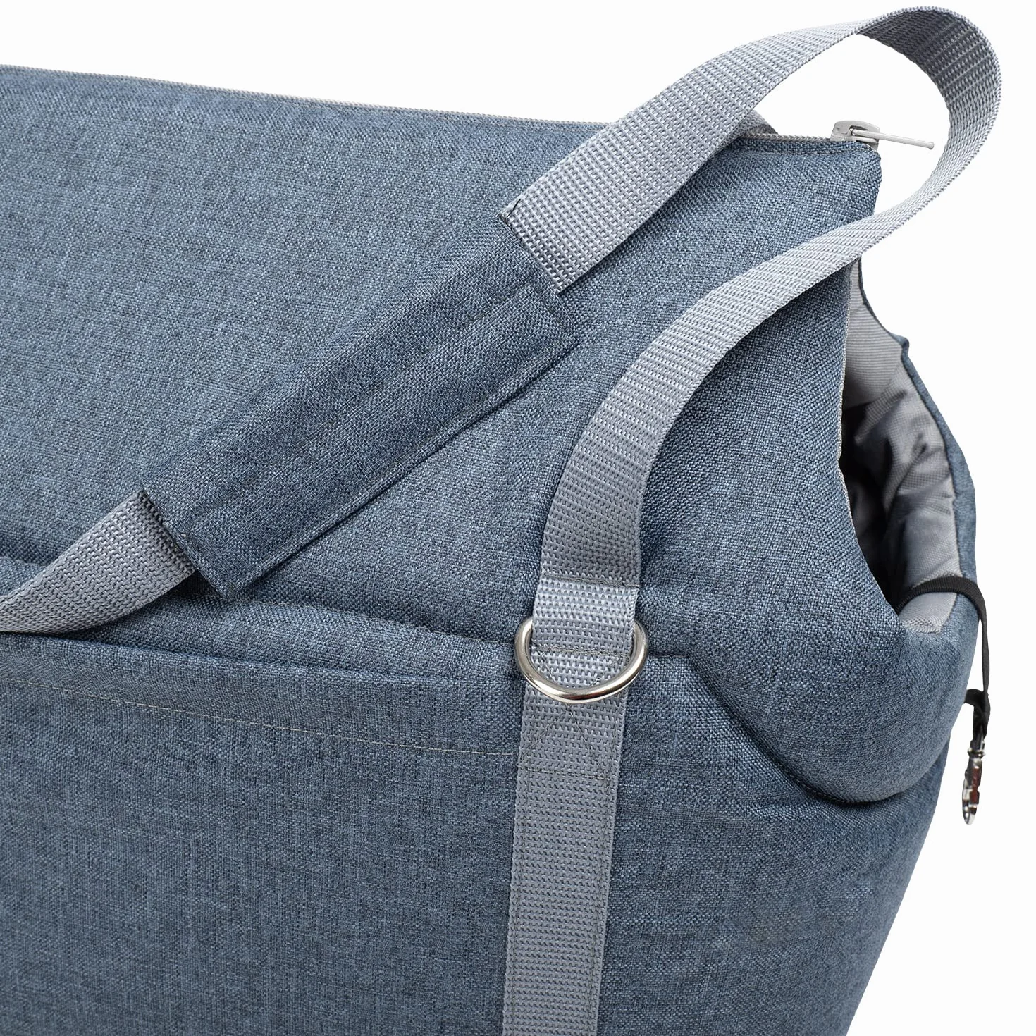 Sac de transport pour chiens et chats polyester jusqu'à 15 kg taille L imitation denim