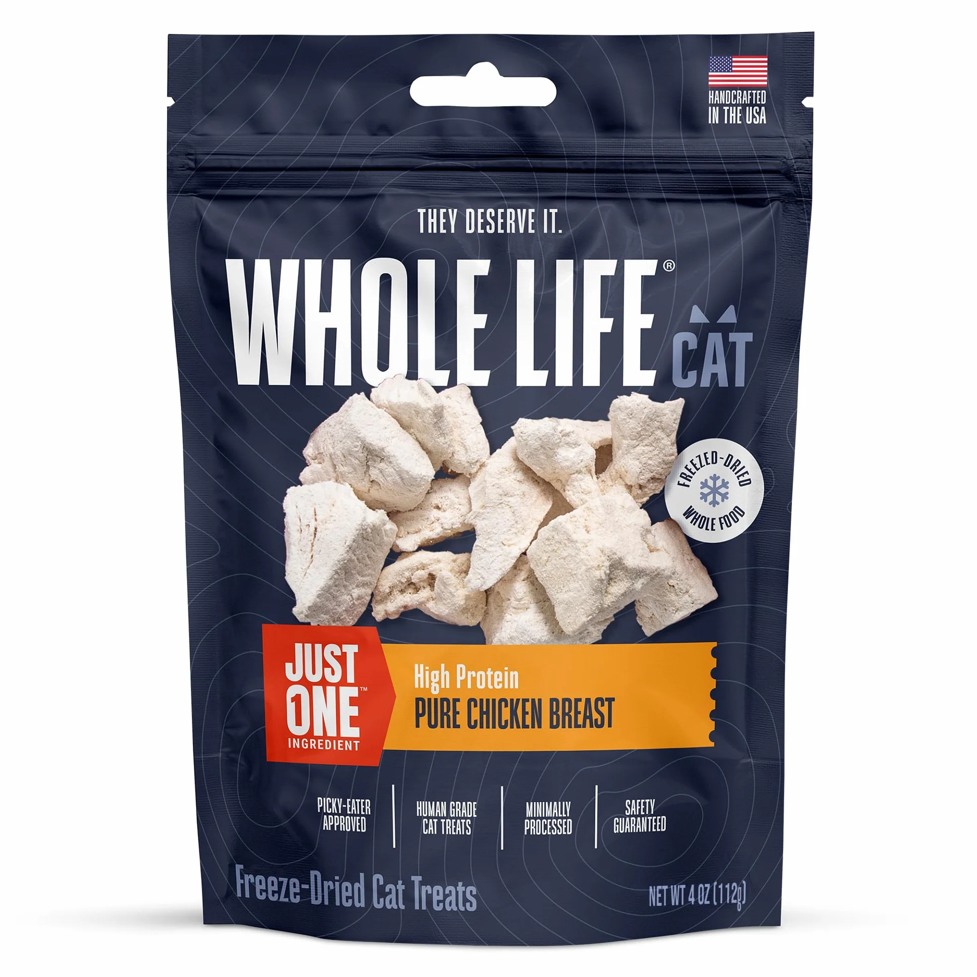Whole Life Pet Products Toute la Vie lyophilisés Poulet Poitrine friandises pour Chats, 113,4 Gram