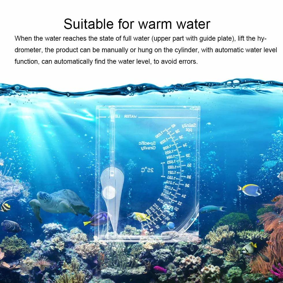 Compteur de salinité de l'eau de mer précis, hydromètre pour aquarium corail
