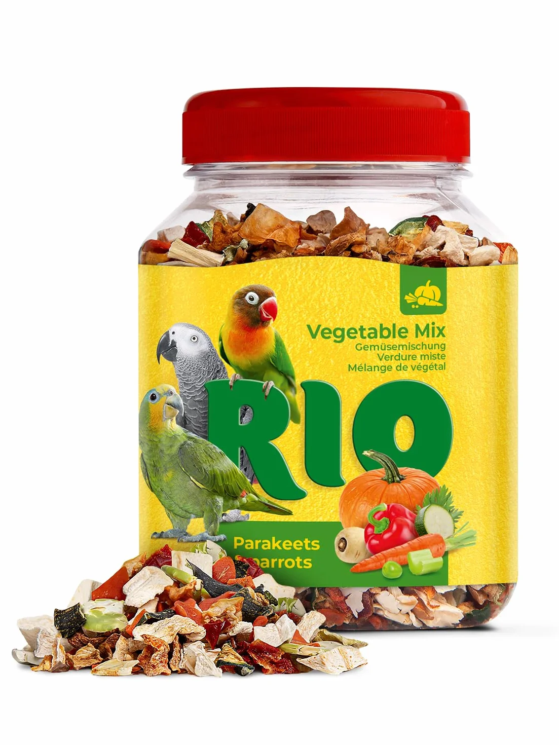 Mélange de Légumes RIO 150 g Friandise pour Grandes Perruches et Perroquets