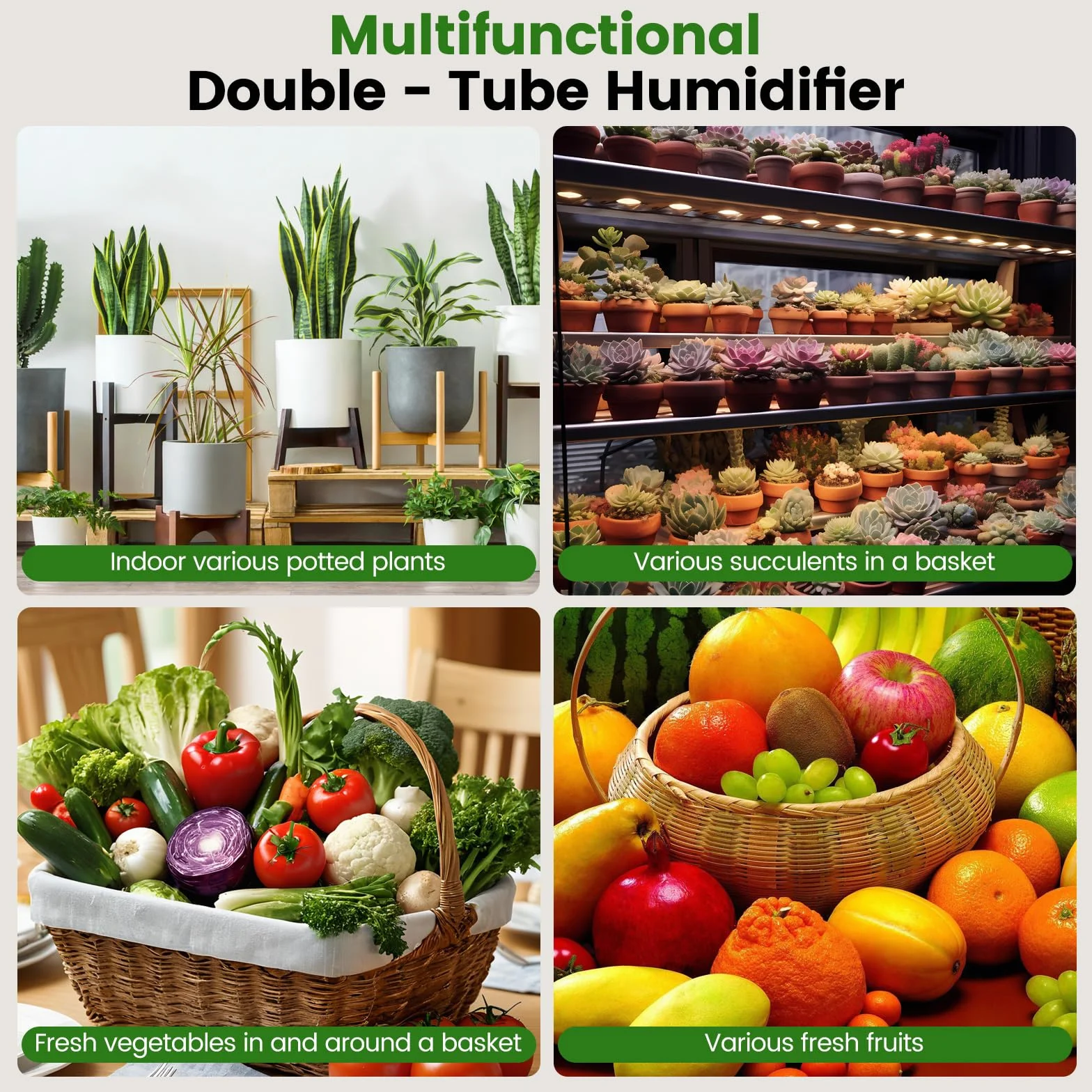 Humidificateur Aérien Reptiles 4L Générateur Brouillard Terrariums Double Tuyau Extensible Réglage Trois Niveaux Taille Pulvérisation Vaporisateur Ultra-Silencieux