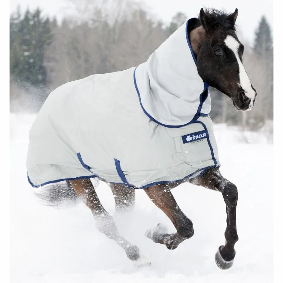 Bucas PowerTurnout Light Couverture Cheval Argenté 145 cm