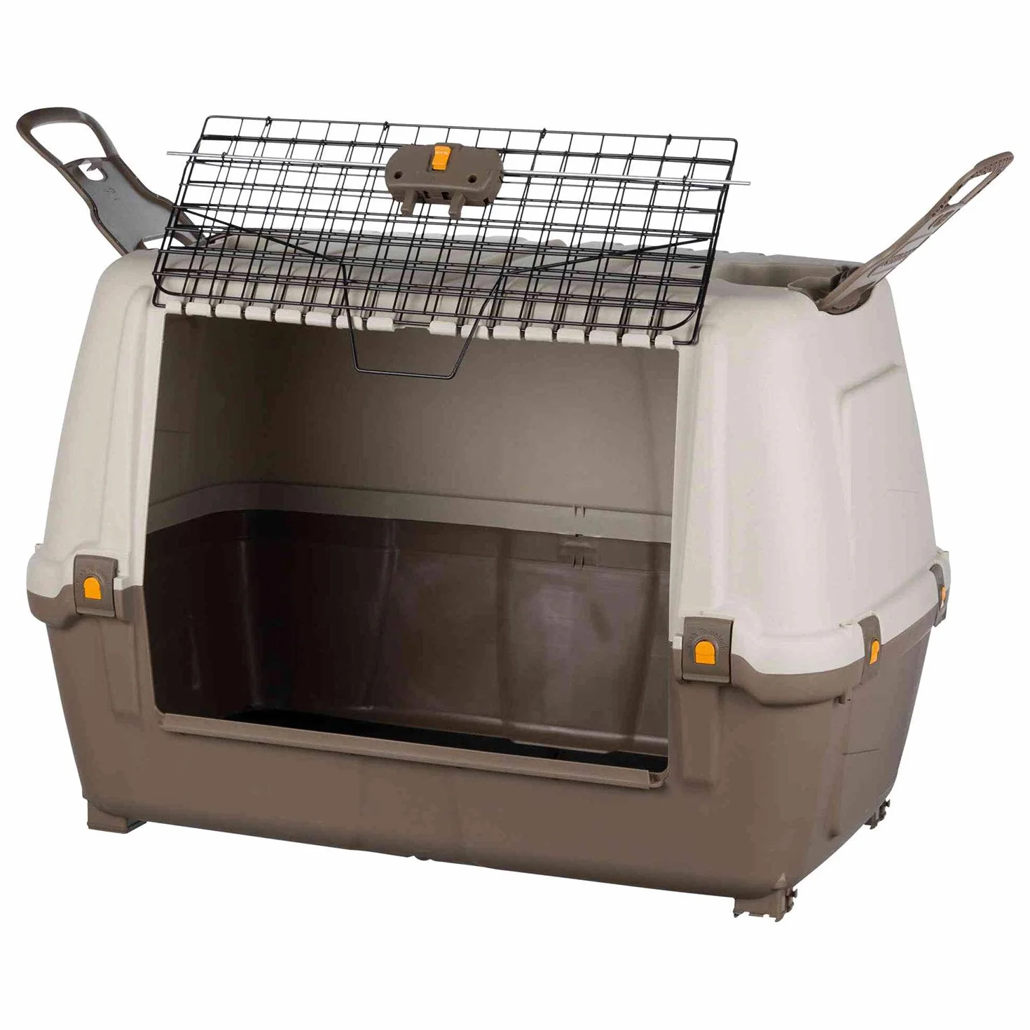 Caisse de transport pour chien Skudo Car, homologuée pour les voyages en voiture 100 marron