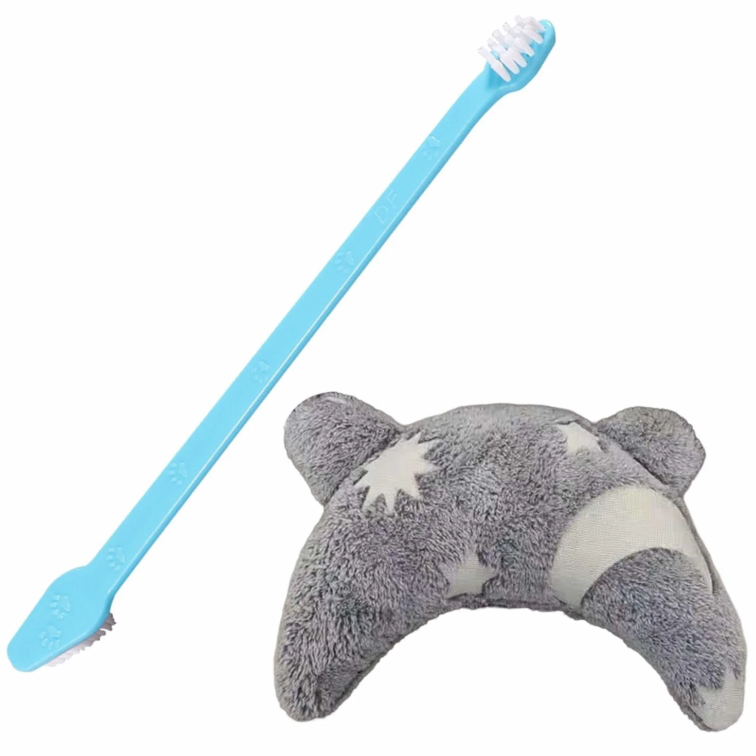Oreiller De Beignet De Chien Et Brosse À Dents pour Animaux De Compagnie, Oreiller Xingyue Gris