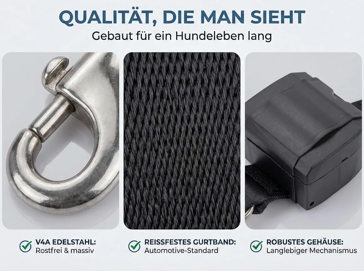Ceinture de sécurité Extensible pour Chien/Ceinture de sécurité pour Chien de Taille Moyenne et Grande/Ceinture Sangle pour Chien