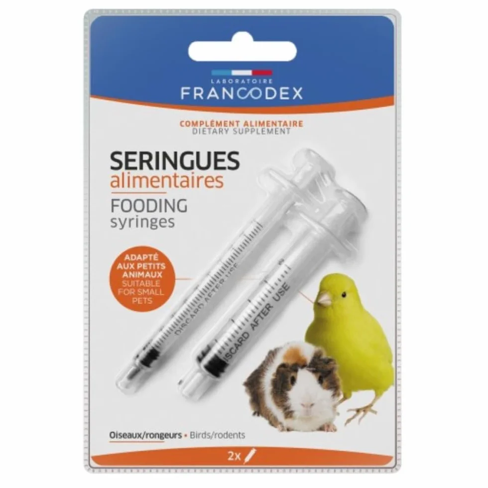 Francodex Seringues Alimentaires pour Oiseaux et Rongeurs