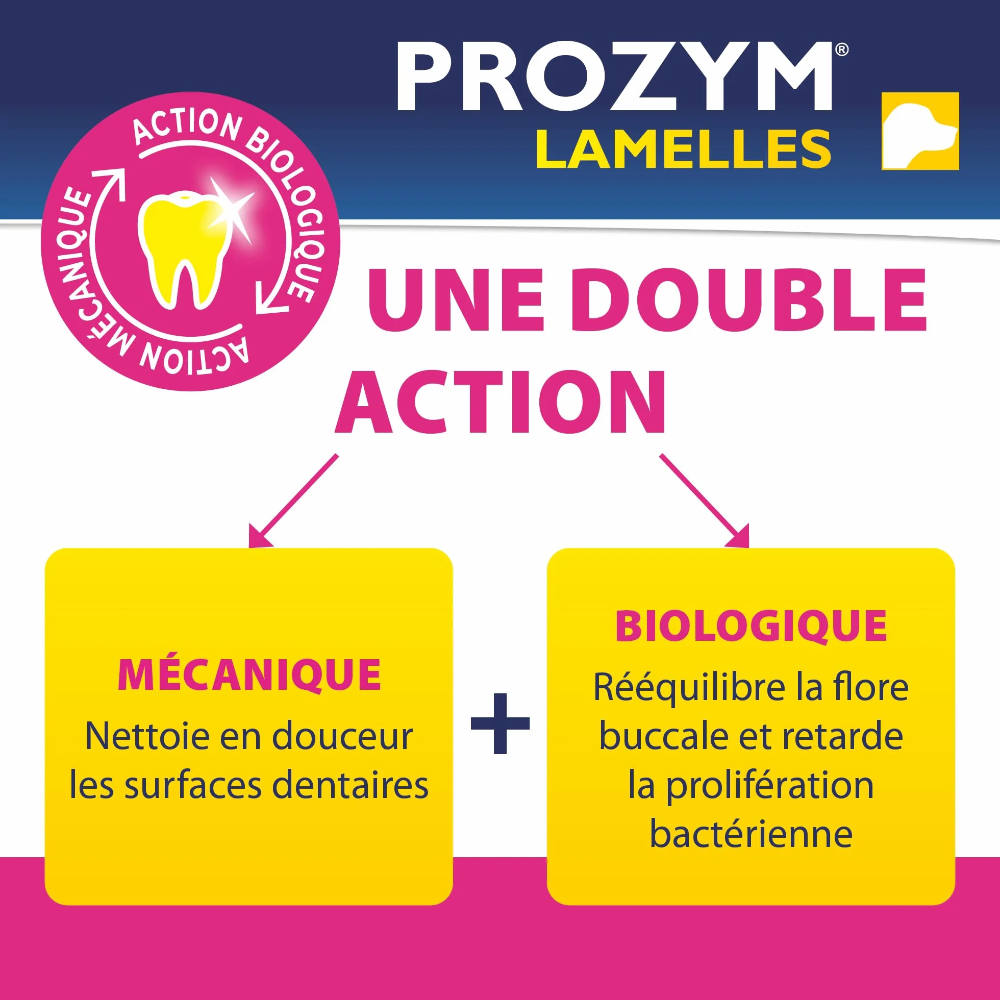 Prozym Lamelles Chiens Soin Dentaire Anti-tartre Anti-Plaque Haleine Fraîche (S)