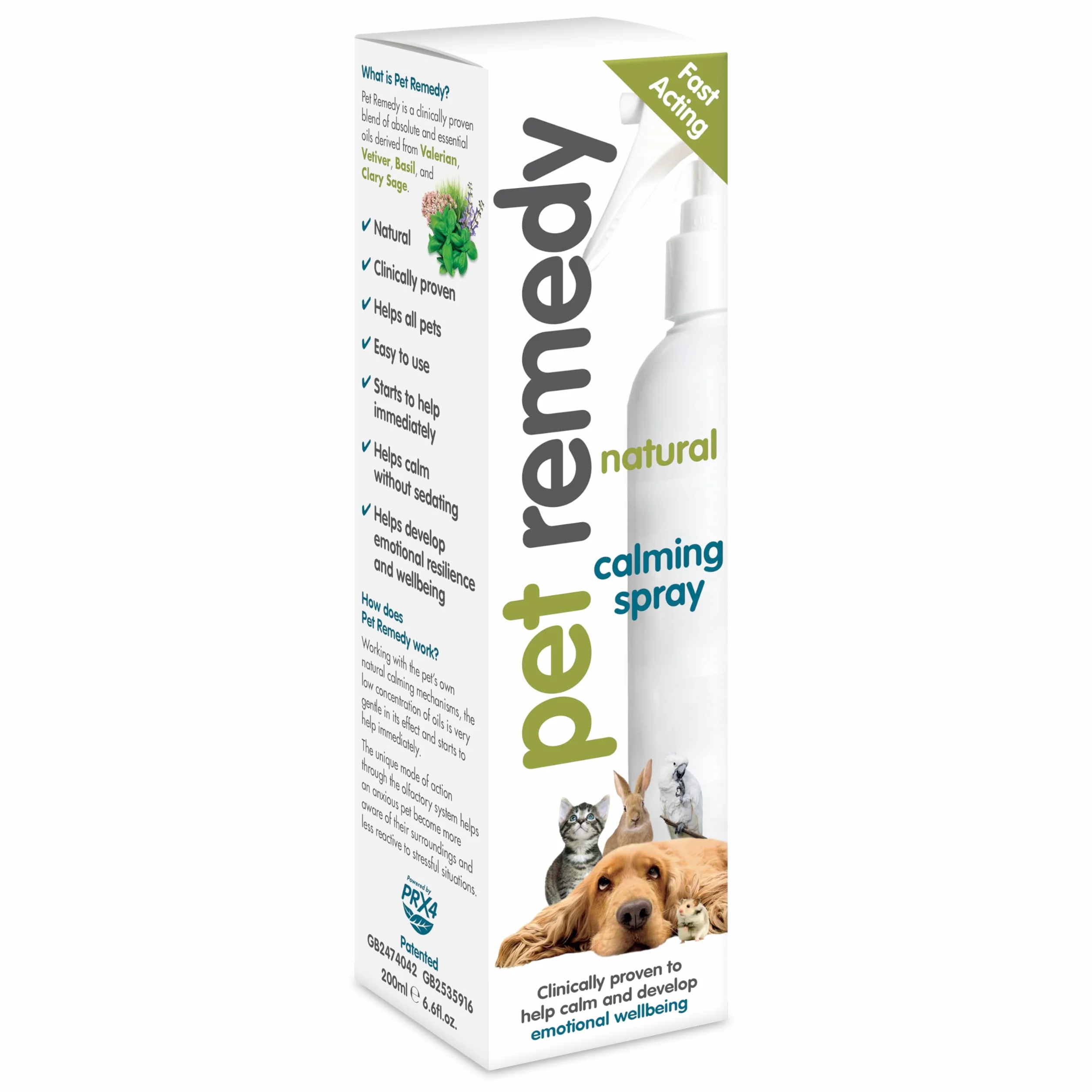 Pet Remedy Spray déstressant et apaisant Naturel 200 ML