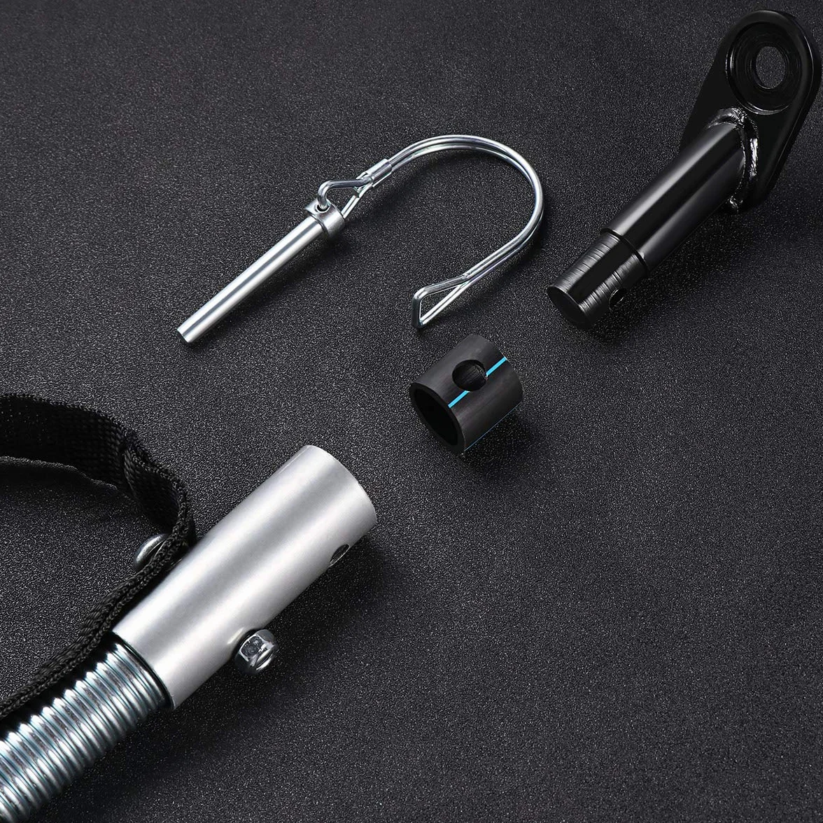 Vosarea Attelage de Remorque pour Vélo Universel Argent Noir