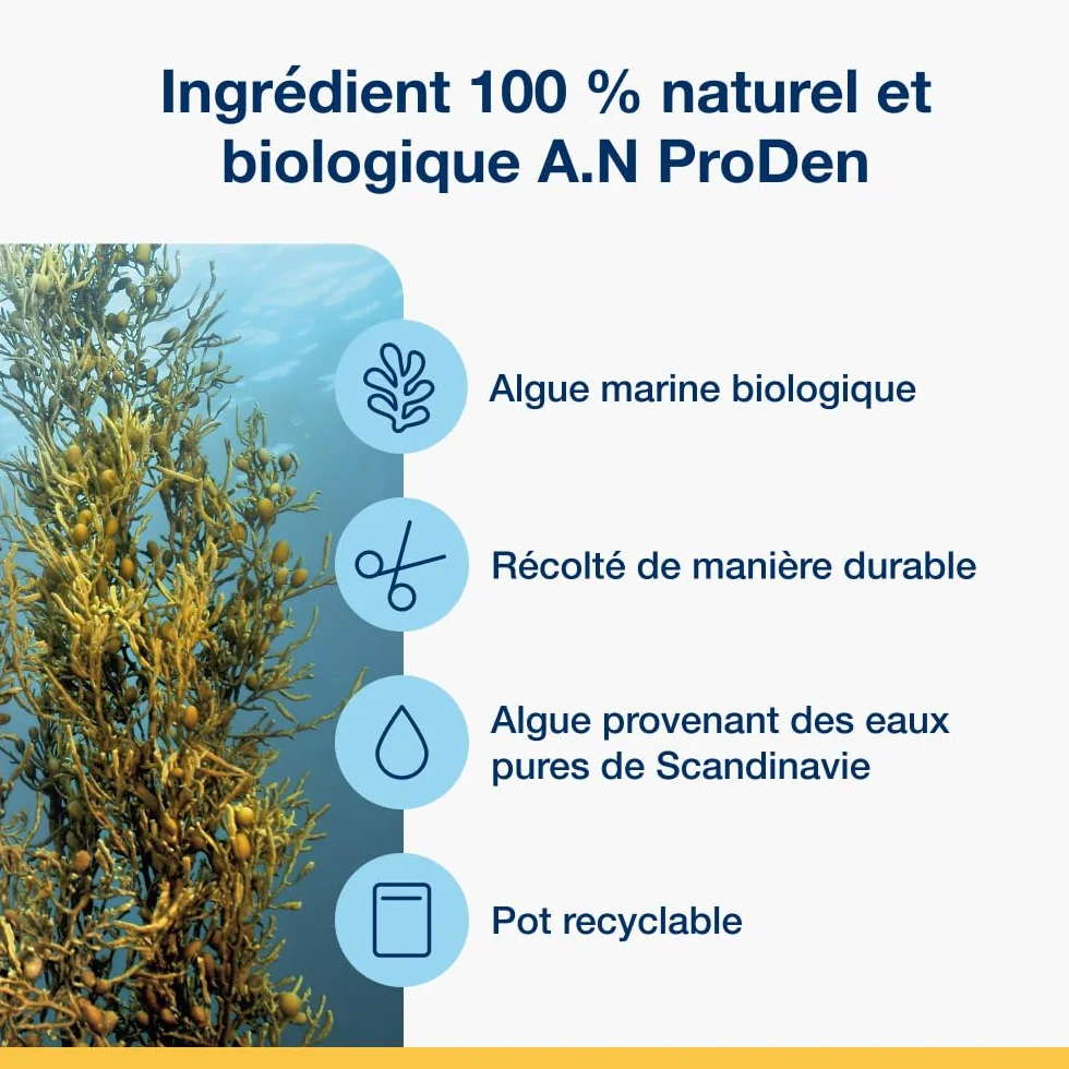 ProDen PlaqueOff Friandises Dentaires Croquantes pour Chats 60g Anti-Tartre Algue Naturelle