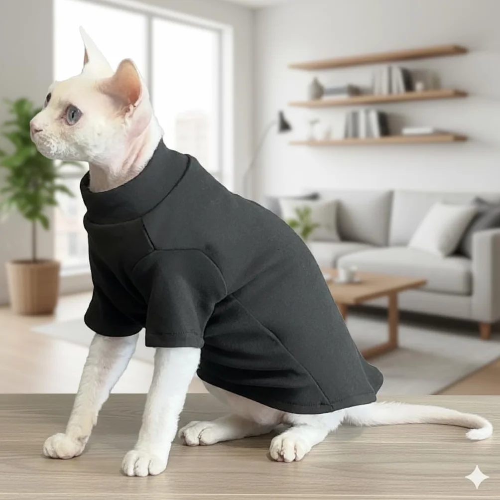 Pull Halloween pour chats sans poils Sphynx Devon Rex vêtements chauds automne hiver costumes chat