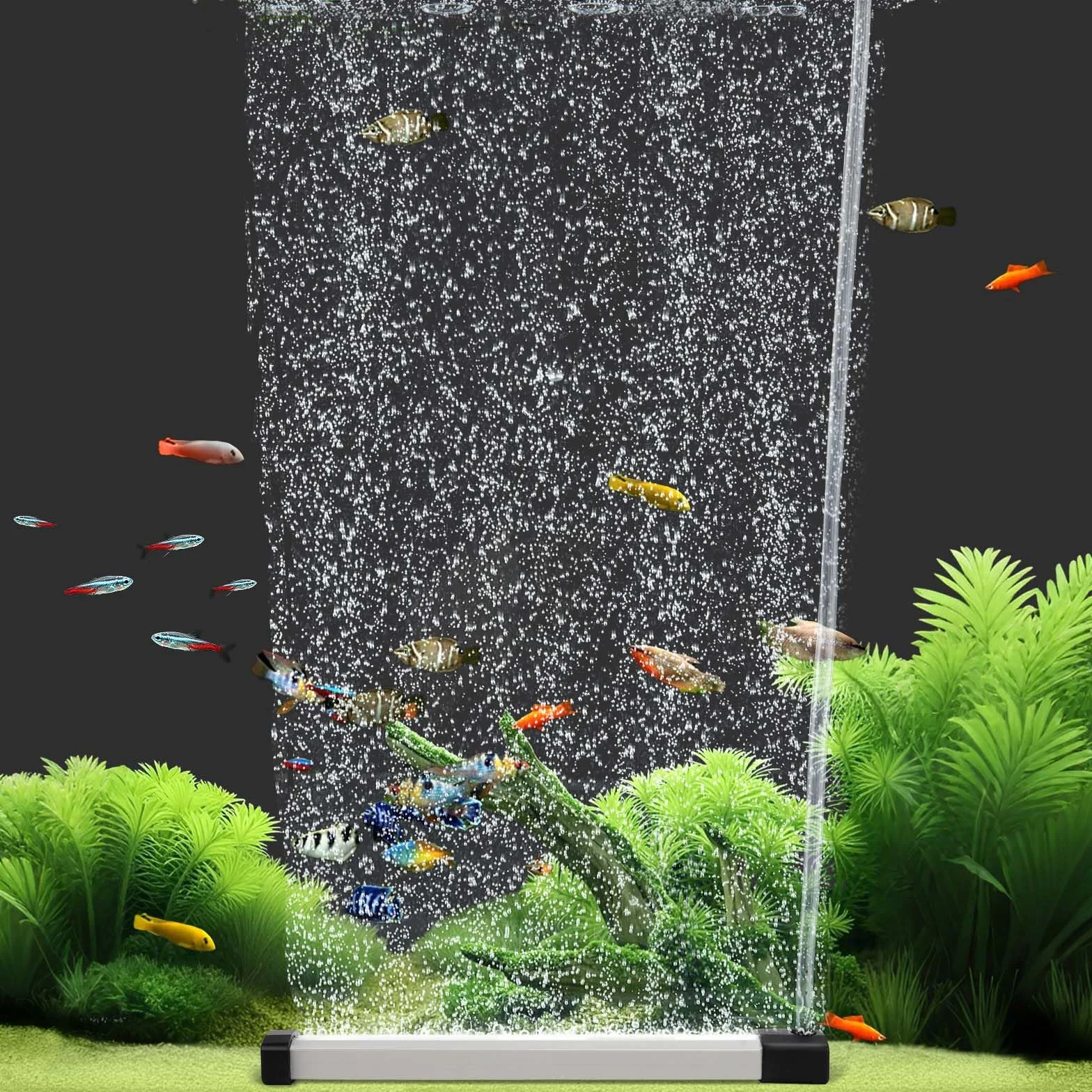 Hygger Diffuseur Air Aquarium Bulleur Pierre à Air avec Tuyau 15cm
