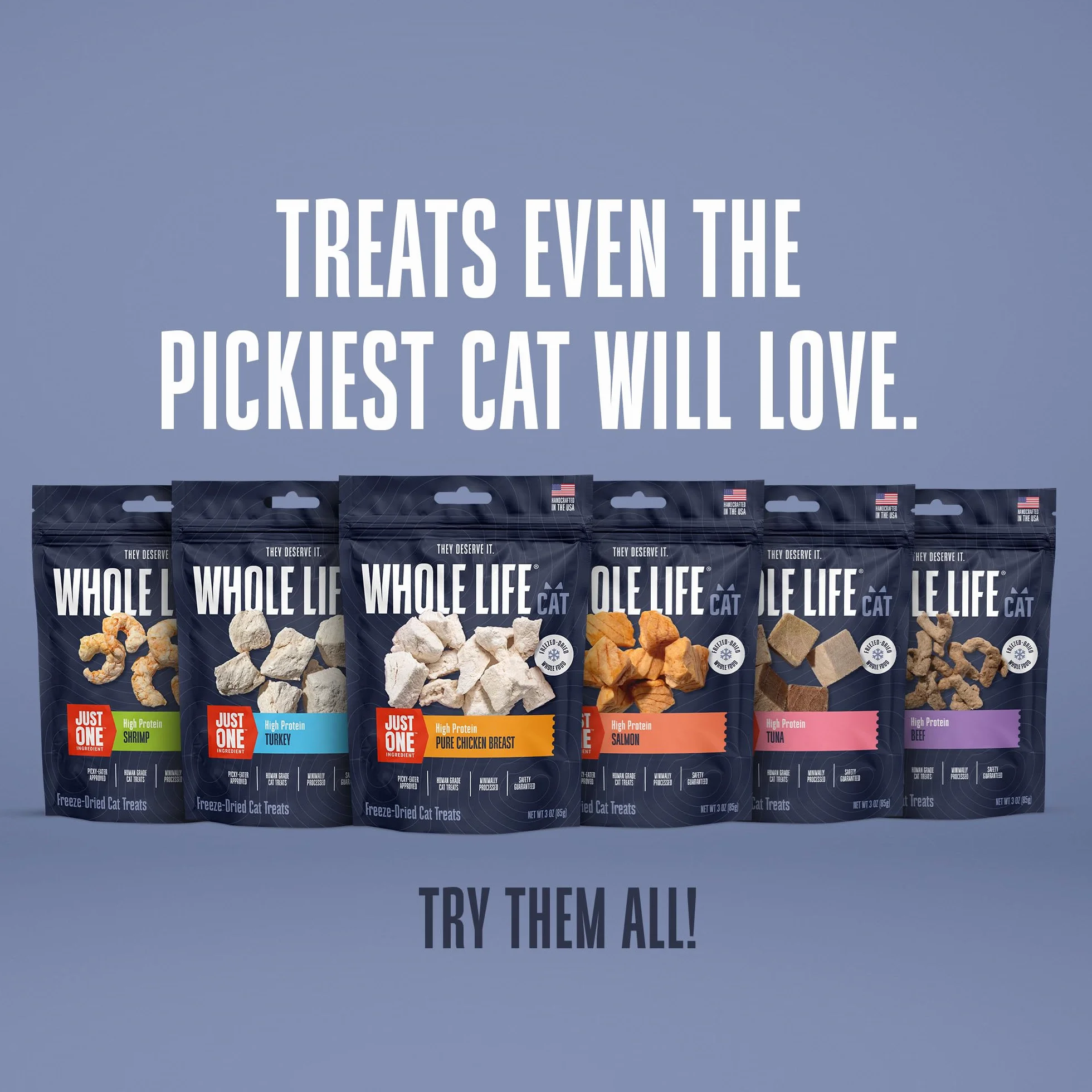Whole Life Pet Products Toute la Vie lyophilisés Poulet Poitrine friandises pour Chats, 113,4 Gram