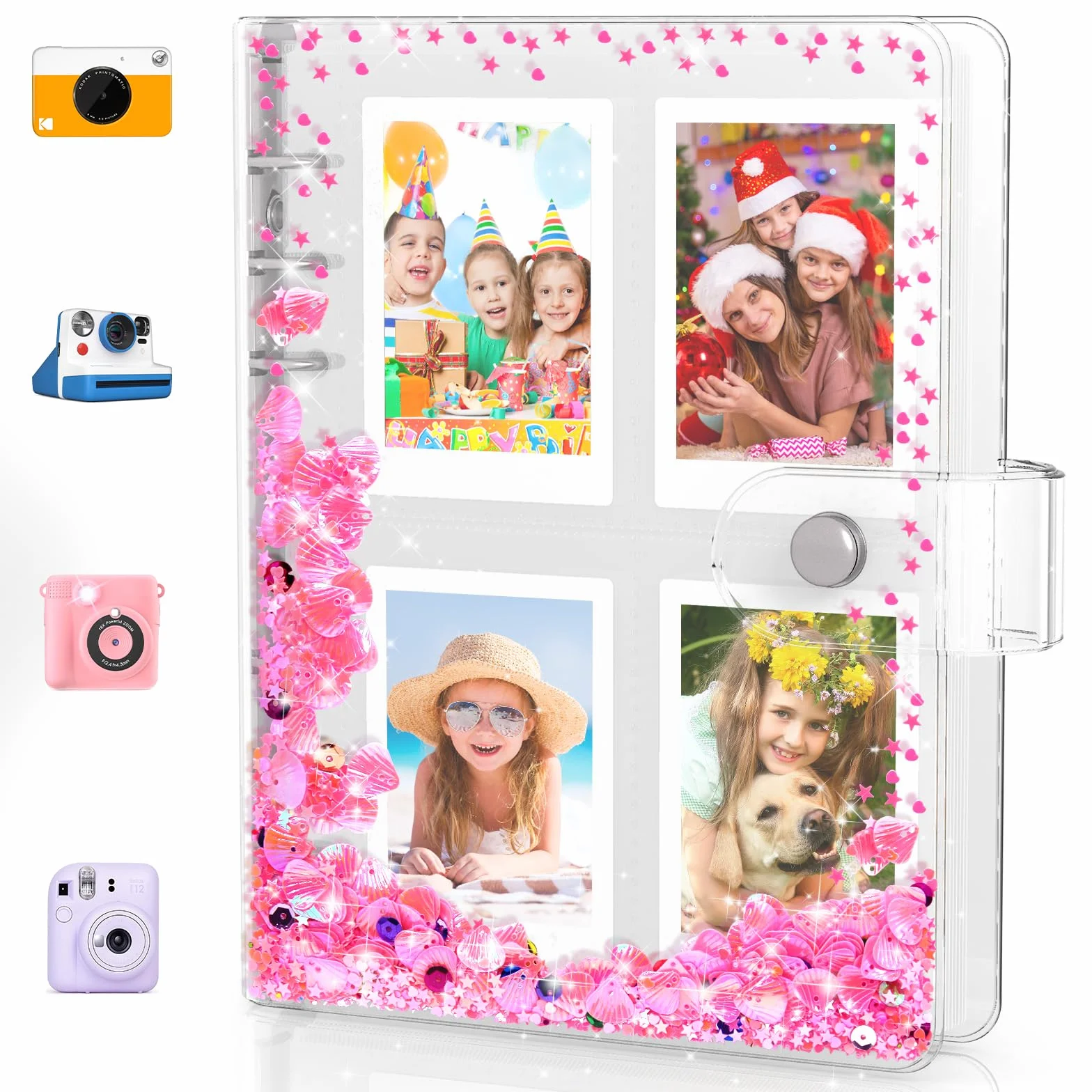 Album Photo Enfant pour Polaroid Instax Mini, 200 Photos, Cadeau Filles 4-10 Ans