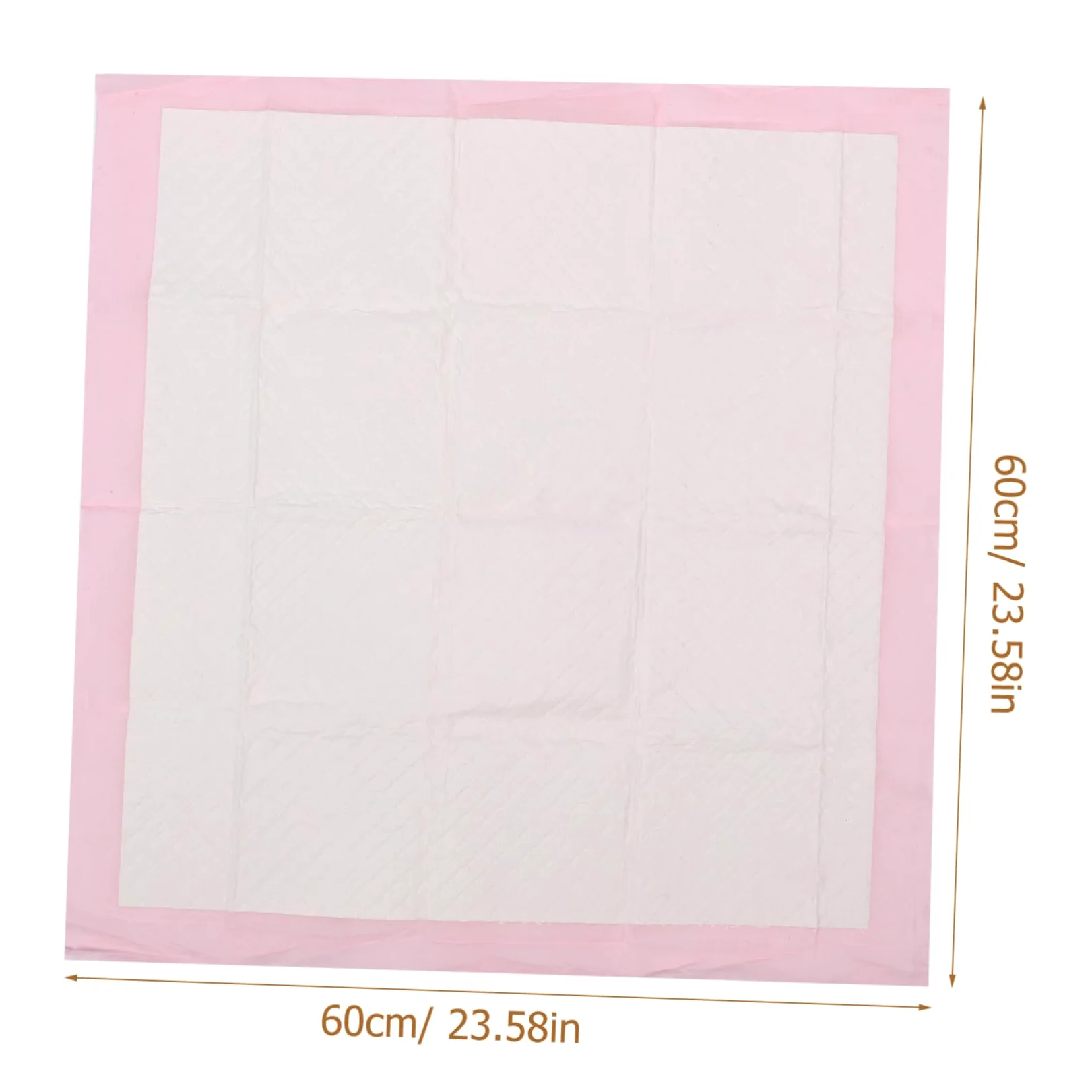 Alèses D'entraînement Épaisses pour Chien, 40 Pièces, 60x60 Cm | Non-tissé Rose, Très Absorbantes, Usage Extérieur et Cage pour Animaux, Format 1 Paquet