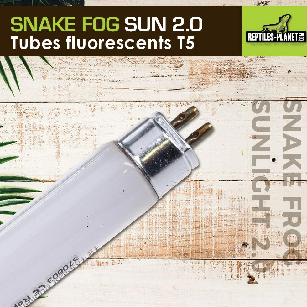 Tube Fluorescent T5 Reptiles Planet Snake Frog Sun 2.0 24W 58cm Blanche